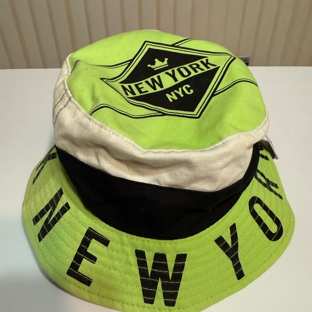 Neon Green & Black Bucket Hat